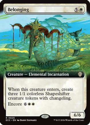 Image of Belonging (Extended Art) (ECC-025) - Commander: Lorwyn Eclipsed