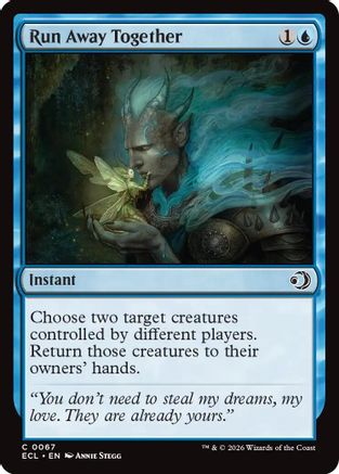 Image of Run Away Together (ECL-067) - Lorwyn Eclipsed Foil