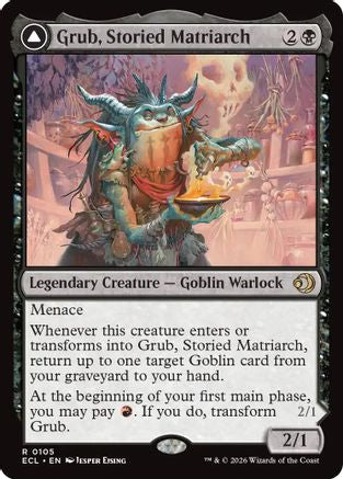 Image of Grub, Storied Matriarch (ECL-105) - Lorwyn Eclipsed Foil