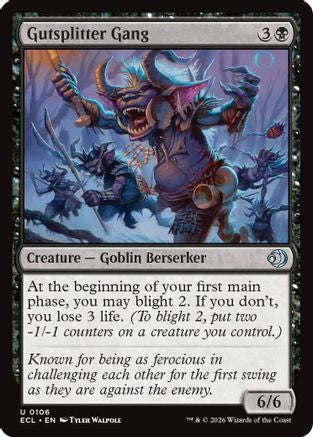 Image of Gutsplitter Gang (ECL-106) - Lorwyn Eclipsed Foil