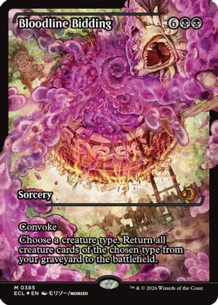 Image of Bloodline Bidding (Showcase) (ECL-385) - Lorwyn Eclipsed Foil