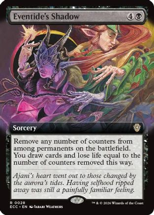 Image of Eventide's Shadow (Extended Art) (ECC-028) - Commander: Lorwyn Eclipsed