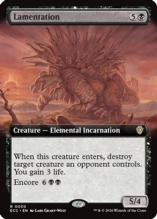 Image of Lamentation (Extended Art) (ECC-030) - Commander: Lorwyn Eclipsed