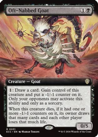 Image of Oft-Nabbed Goat (Extended Art) (ECC-031) - Commander: Lorwyn Eclipsed
