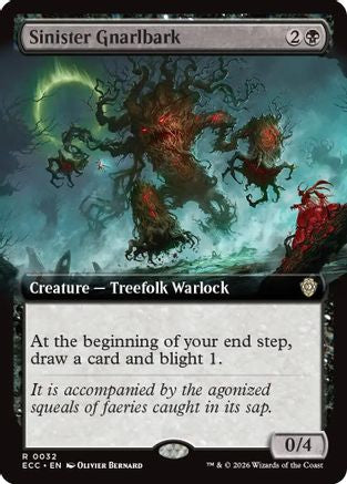 Image of Sinister Gnarlbark (Extended Art) (ECC-032) - Commander: Lorwyn Eclipsed