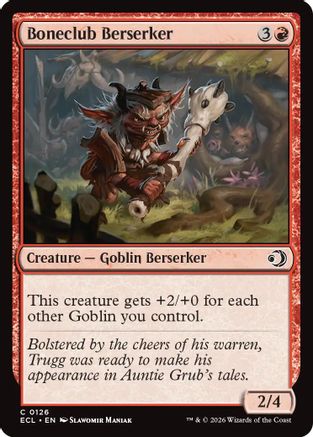 Image of Boneclub Berserker (ECL-126) - Lorwyn Eclipsed Foil