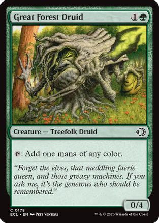 Image of Great Forest Druid (ECL-178) - Lorwyn Eclipsed Foil