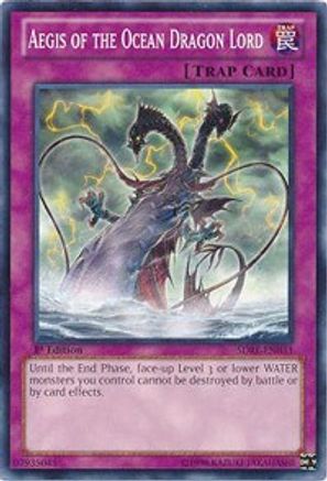 Image of Aegis of the Ocean Dragon Lord (SDRE-EN033) - Structure Deck: Realm of the Sea Emperor 1st Edition