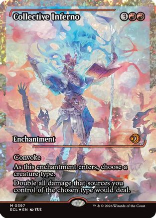 Image of Collective Inferno (Showcase) (Fracture Foil) (ECL-397) - Lorwyn Eclipsed Foil