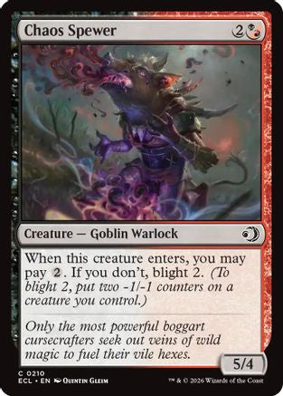 Image of Chaos Spewer (ECL-210) - Lorwyn Eclipsed Foil