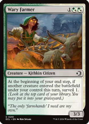 Image of Wary Farmer (ECL-251) - Lorwyn Eclipsed