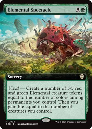 Image of Elemental Spectacle (Extended Art) (ECC-035) - Commander: Lorwyn Eclipsed Foil