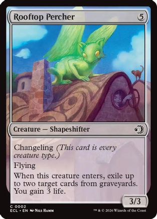 Image of Rooftop Percher (ECL-002) - Lorwyn Eclipsed Foil