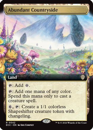 Image of Abundant Countryside (Extended Art) (ECC-042) - Commander: Lorwyn Eclipsed