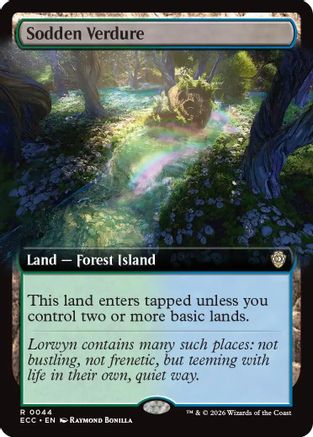 Image of Sodden Verdure (Extended Art) (ECC-044) - Commander: Lorwyn Eclipsed