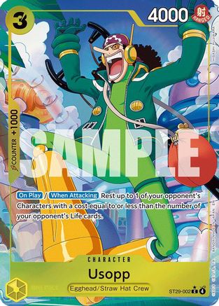 Image of Usopp (Full Art) (ST29-002) - Starter Deck 29: Egghead Foil