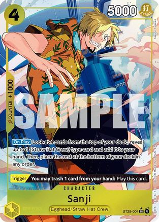 Image of Sanji (Full Art) (ST29-004) - Starter Deck 29: Egghead Foil