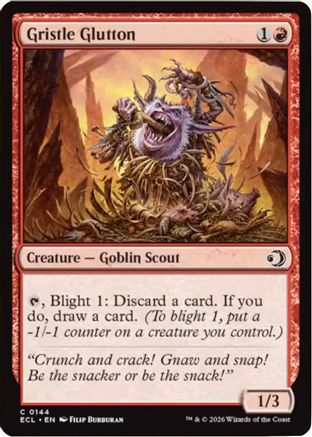 Image of Gristle Glutton (ECL-144) - Lorwyn Eclipsed Foil