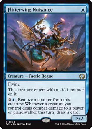 Image of Flitterwing Nuisance (ECL-048) - Lorwyn Eclipsed Foil