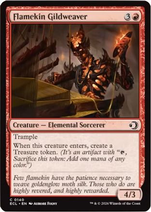 Image of Flamekin Gildweaver (ECL-140) - Lorwyn Eclipsed Foil