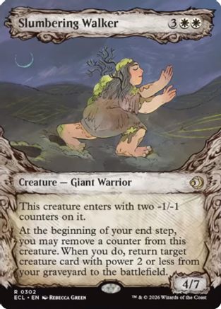 Image of Slumbering Walker (Showcase) (ECL-302) - Lorwyn Eclipsed Foil