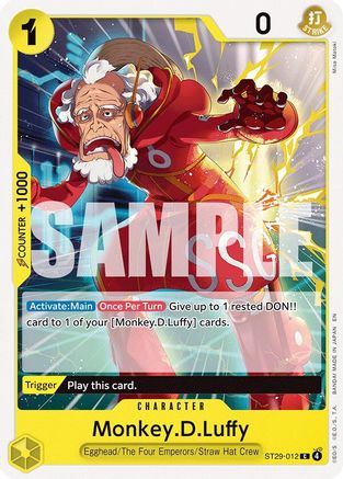 Image of Monkey.D.Luffy (012) (ST29-012) - Starter Deck 29: Egghead