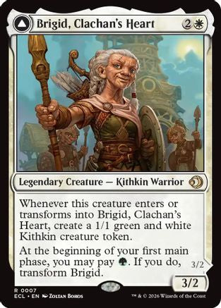Image of Brigid, Clachan's Heart (ECL-007) - Lorwyn Eclipsed Foil