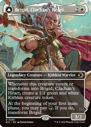 Image of Brigid, Clachan's Heart (Borderless) (ECL-285) - Lorwyn Eclipsed