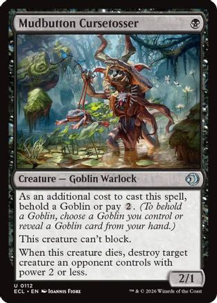 Image of Mudbutton Cursetosser (ECL-112) - Lorwyn Eclipsed Foil