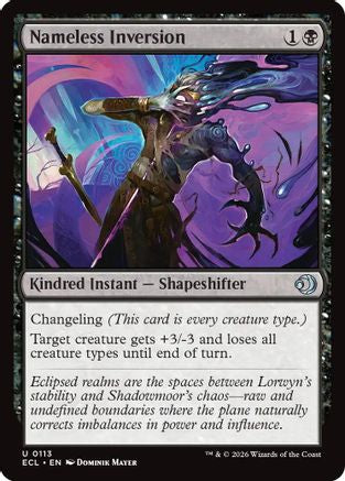 Image of Nameless Inversion (ECL-113) - Lorwyn Eclipsed Foil