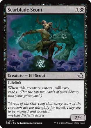 Image of Scarblade Scout (ECL-118) - Lorwyn Eclipsed Foil