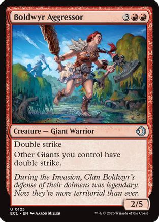 Image of Boldwyr Aggressor (ECL-125) - Lorwyn Eclipsed Foil