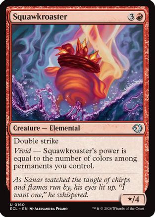 Image of Squawkroaster (ECL-160) - Lorwyn Eclipsed Foil
