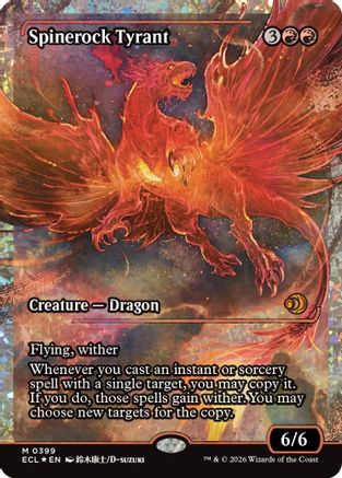 Image of Spinerock Tyrant (0399) (Showcase) (Fracture Foil) (ECL-399) - Lorwyn Eclipsed Foil