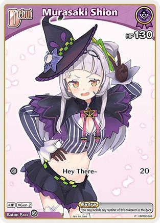 Image of Murasaki Shion (P) (hBP02-042) (hBP02-042) - hololive OFFICIAL CARD GAME Promos Foil
