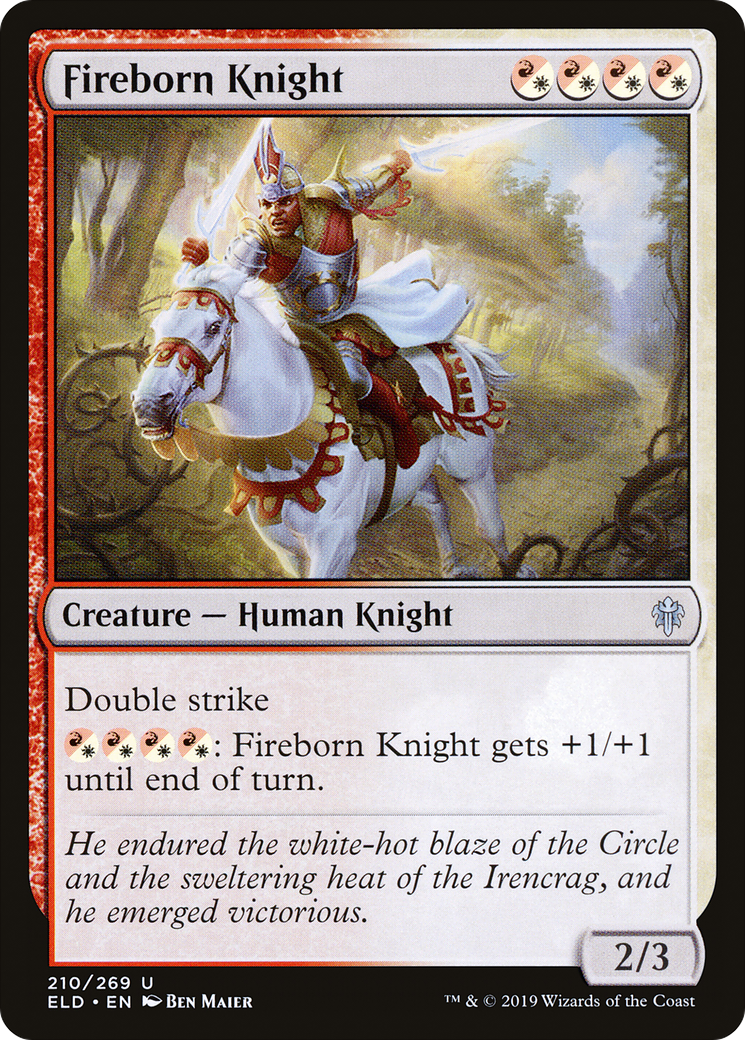 Image of Fireborn Knight (ELD-210) - Throne of Eldraine