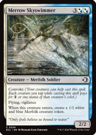 Image of Merrow Skyswimmer (ECL-234) - Lorwyn Eclipsed Foil