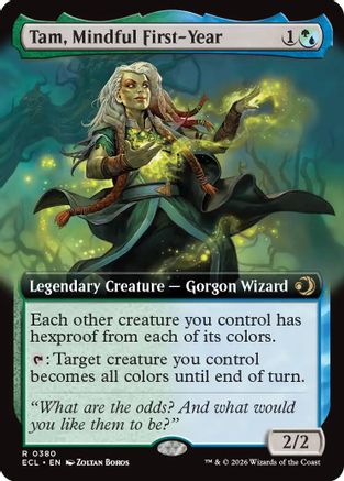 Image of Tam, Mindful First-Year (Extended Art) (ECL-380) - Lorwyn Eclipsed Foil