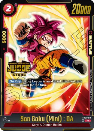 Image of Son Goku (Mini) : DA (Judge Pack (Store Judge) 05) (FB07-011) - Tournament and Championship Promos Holofoil