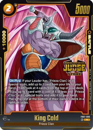 Image of King Cold (Judge Pack (Store Judge) 05) (FB07-080) - Tournament and Championship Promos Holofoil