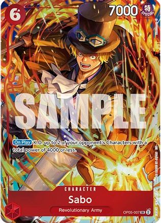 Image of Sabo (Illustration Box Vol.5) (OP05-007) - One Piece Promotion Cards Foil