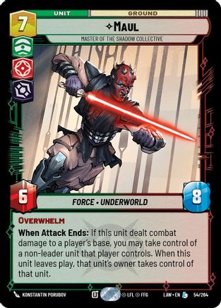 Image of Maul - Master of the Shadow Collective (54/264) - A Lawless Time