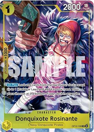Image of Donquixote Rosinante (Illustration Box Vol.6) (OP12-108) - One Piece Promotion Cards Foil