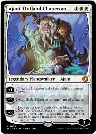 Image of Ajani, Outland Chaperone (ECL-004) - Lorwyn Eclipsed Foil