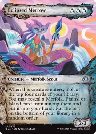 Image of Eclipsed Merrow (Showcase) (ECL-339) - Lorwyn Eclipsed Foil