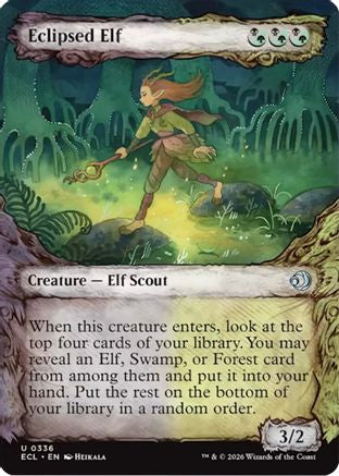 Image of Eclipsed Elf (Showcase) (ECL-336) - Lorwyn Eclipsed