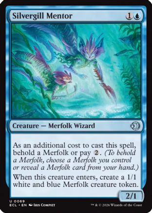 Image of Silvergill Mentor (ECL-069) - Lorwyn Eclipsed Foil