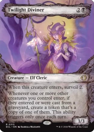 Image of Twilight Diviner (Showcase) (ECL-315) - Lorwyn Eclipsed Foil