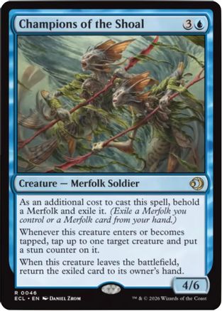 Image of Champions of the Shoal (ECL-046) - Lorwyn Eclipsed Foil