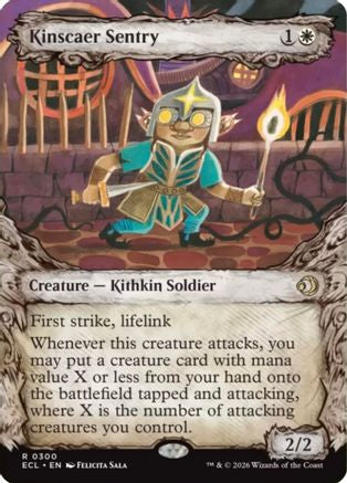 Image of Kinscaer Sentry (Showcase) (ECL-300) - Lorwyn Eclipsed Foil